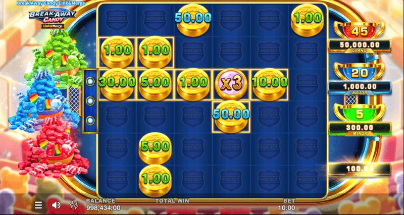 Break Away Candy - Üç eşzamanlı değiştirici ile Mixed Bonus
